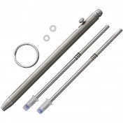 Шариковая ручка из титана с затворным механизмом Flytanium Titanium Mini Bolt-Action Pen — дополнительное фото
