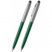 Космическая шариковая ручка со стилусом Fisher Space Pen Cap-O-Matic (Chrome/Green) — дополнительное фото