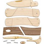 Набор для сборки деревянного ножа JJ's Knife Kit Lock Back — дополнительное фото