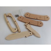 Набор для сборки деревянного ножа JJ's Knife Kit Canoe — дополнительное фото