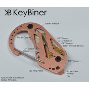 Мультитул-органайзер для ключей KeyBiner Copper — дополнительное фото