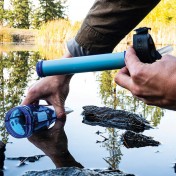 Туристическая бутылка с фильтром для питьевой воды Membrane Solutions Water Filter Bottle (Blue) — дополнительное фото
