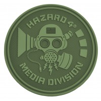 Нашивка-патч на липучке велкро Hazard 4 Media Division (OD Green)