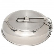 Туристическая складная сковорода с крышкой Pathfinder Folding Skillet and Lid Set — дополнительное фото