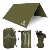 Туристический тент Pathfinder Nylon Tarp (OD Green) — дополнительное фото