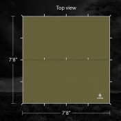 Туристический тент Pathfinder Nylon Tarp (OD Green) — дополнительное фото