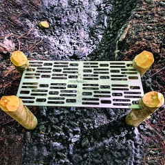 Туристический титановый гриль Pathfinder Titanium Grill w/Carry Pouch