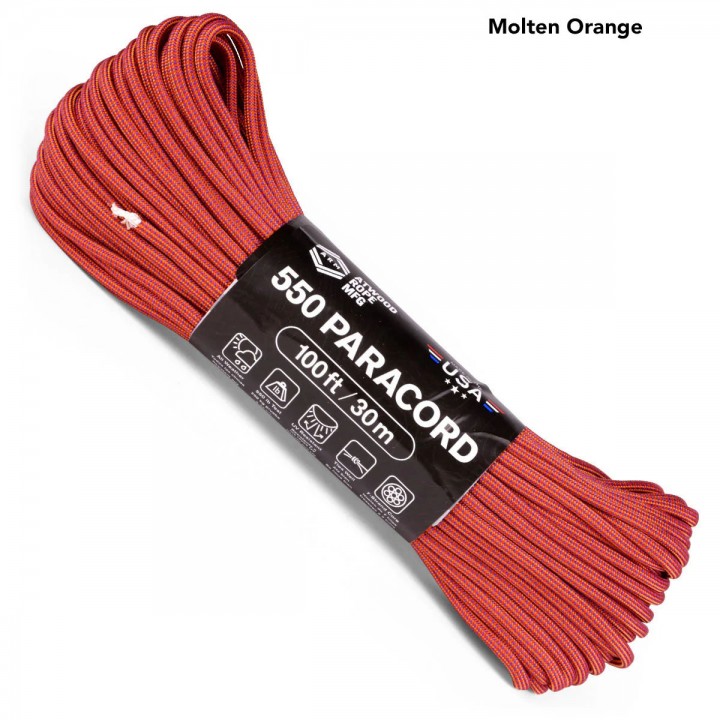 Паракорд Atwood Rope MFG 550 Molten Orange
