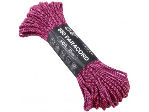 Паракорд Atwood Rope MFG 550 Diamond Black w/Hot Pink