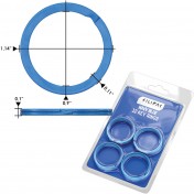 Набор металлических колец для ключей Silipac Metal Split Key Rings (Blue) — дополнительное фото