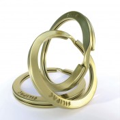 Набор металлических колец для ключей Silipac Metal Split Key Rings (Copper) — дополнительное фото