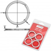 Набор металлических колец для ключей Silipac Metal Split Key Rings (Silver) — дополнительное фото