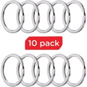Набор металлических колец для ключей Silipac Metal Split Key Rings (Silver) — дополнительное фото