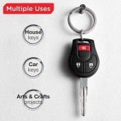 Набор металлических колец для ключей Silipac Metal Split Key Rings (Silver) — дополнительное фото