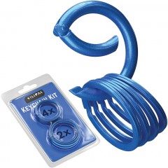 Набор колец для ключей с карабином Silipac Keychain Kit (Blue)