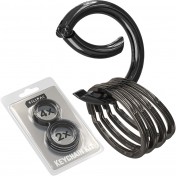 Набор колец для ключей с карабином Silipac Keychain Kit (Gunmetal) — дополнительное фото