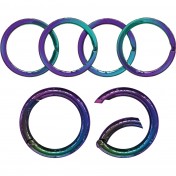 Набор колец для ключей с карабином Silipac Keychain Kit (Rainbow) — дополнительное фото