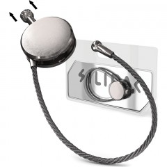 Кольцо для ключей с замком Silipac Easy Lock Cable (Asphalt Uncoated)