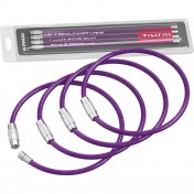 Кольцо-карабин для ключей с винтовым замком Silipac Twist Lock Cable Ring Carabiner (Puple) — дополнительное фото