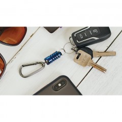 Магнитный стальной карабин для ключей и аксессуаров Silipac EDC Mag Beads (Blue)