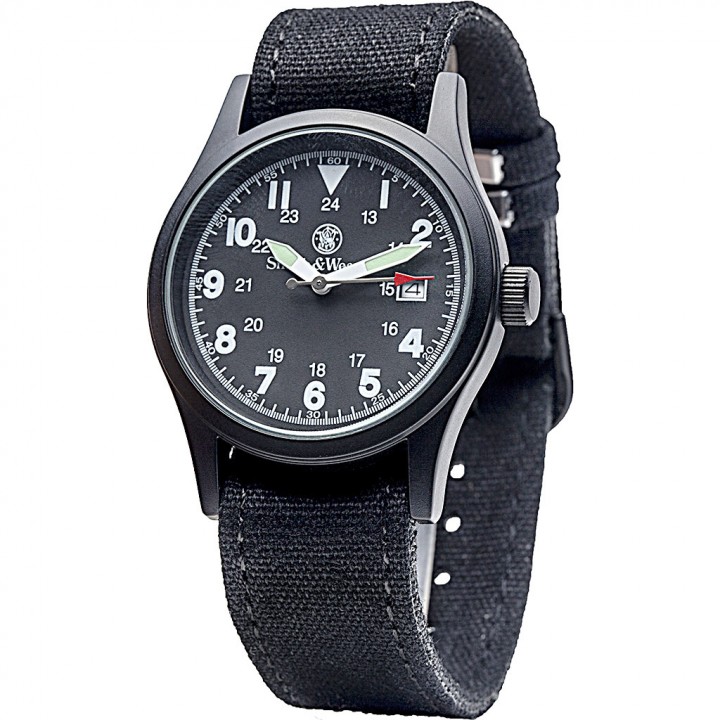 Часы Smith &amp; Wesson Military Watch (черный циферблат)