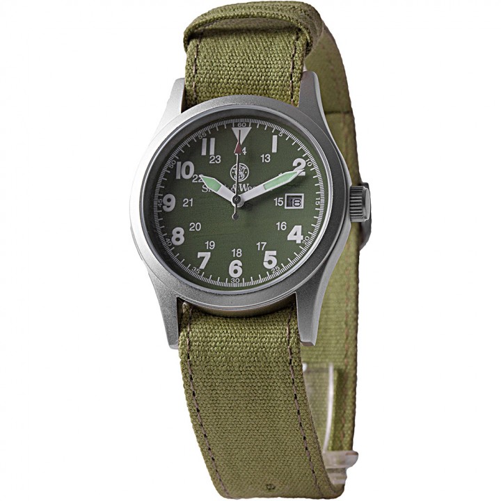 Часы Smith &amp; Wesson Military Watch (зеленый циферблат)