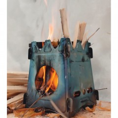 Походная легкая печь Uberleben Stoker Titanium 