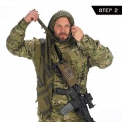 Тактический шемаг (куфия/арафатка) Camcon Shemagh (Olive/Black) — дополнительное фото