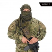 Тактический шемаг (куфия/арафатка) Camcon Shemagh (Olive/Black) — дополнительное фото