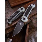 Автоматический нож Microtech LUDT Gen III S/E Signature Series Black (Jade Green, G10 со вставками для хвата) — дополнительное фото