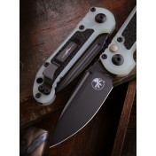 Автоматический нож Microtech LUDT Gen III S/E Signature Series Black (Jade Green, G10 со вставками для хвата) — дополнительное фото