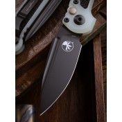 Автоматический нож Microtech LUDT Gen III S/E Signature Series Black (Jade Green, G10 со вставками для хвата) — дополнительное фото