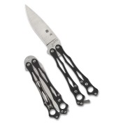 Балисонг Spyderco SmallFly 2 B02GP2 (Black, G10) — дополнительное фото