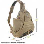 Тактический мужской однолямочный рюкзак Maxpedition Monsoon Gearslinger (черный) — дополнительное фото