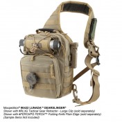 Тактический мужской однолямочный рюкзак Maxpedition Lunada Gearslinger (черный) — дополнительное фото