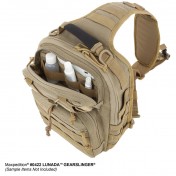 Тактический мужской однолямочный рюкзак Maxpedition Lunada Gearslinger (черный) — дополнительное фото
