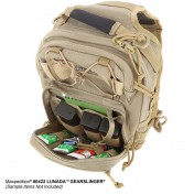 Тактический мужской однолямочный рюкзак Maxpedition Lunada Gearslinger (черный) — дополнительное фото