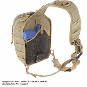 Тактический мужской однолямочный рюкзак Maxpedition Lunada Gearslinger (черный) — дополнительное фото