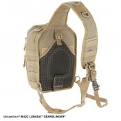Тактический мужской однолямочный рюкзак Maxpedition Lunada Gearslinger (черный) — дополнительное фото