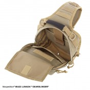 Тактический мужской однолямочный рюкзак Maxpedition Lunada Gearslinger (черный) — дополнительное фото