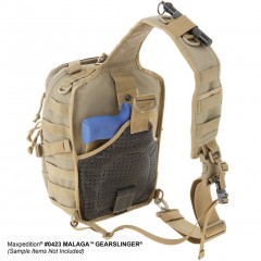 Тактический мужской однолямочный рюкзак Maxpedition Malaga Gearslinger (черный)