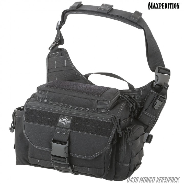 Тактическая мужская сумка Maxpedition Mongo Versipack (черный)