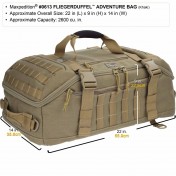Тактическая мужская сумка для путешествий Maxpedition Fliegerduffel Adventure Bag (42 л) (черный) — дополнительное фото