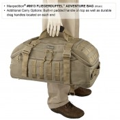 Тактическая мужская сумка для путешествий Maxpedition Fliegerduffel Adventure Bag (42 л) (черный) — дополнительное фото