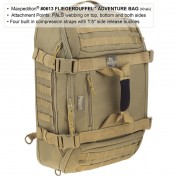 Тактическая мужская сумка для путешествий Maxpedition Fliegerduffel Adventure Bag (42 л) (черный) — дополнительное фото