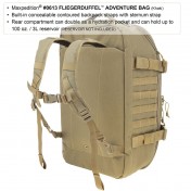 Тактическая мужская сумка для путешествий Maxpedition Fliegerduffel Adventure Bag (42 л) (черный) — дополнительное фото
