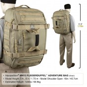 Тактическая мужская сумка для путешествий Maxpedition Fliegerduffel Adventure Bag (42 л) (черный) — дополнительное фото