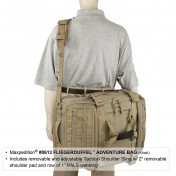 Тактическая мужская сумка для путешествий Maxpedition Fliegerduffel Adventure Bag (42 л) (черный) — дополнительное фото
