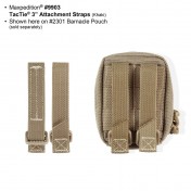 Тактические стропы для крепления подсумков Maxpedition 3 TacTie Attachment Straps (системы MOLLE / PALS, набор из 4 шт.) (черный) — дополнительное фото