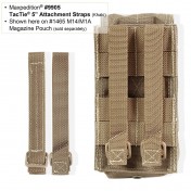 Тактические стропы для крепления подсумков Maxpedition 5 TacTie Attachment Straps (системы MOLLE / PALS, набор из 4 шт.) (черный) — дополнительное фото